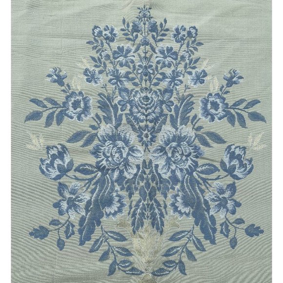 Mid-Century Modern White Lodge Italy Silk Jade Blue Scalamandre Silks Sample - Picture 5 of 16